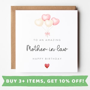 Tarjeta de cumpleaños para suegra Tarjetas de cumpleaños para suegra Regalo de cumpleaños para suegra Regalos de cumpleaños para suegra Taza de cumpleaños para suegra