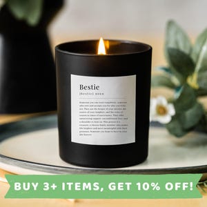 Bestie Candle Gift Bestie Candle Gift Set Bestie Birthday Candles Bestie Birthday Necklace Bestie Birthday Bracelet Bestie Birthday Card B