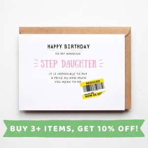 Step Daughter 30th Birthday Card Step Daughter 30th Birthday Cards Step Daughter 30th Birthday Gift Step Daughter 30th Birthday Gifts