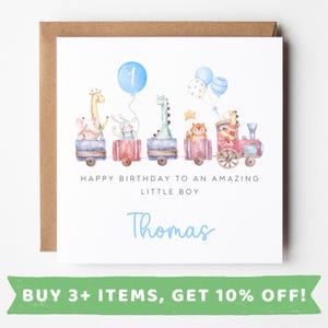 Personalised Birthday Card For Boy Age 1 First Birthday Card First Birthday Gift For Boy 1st Birthday Card 1st Birthday Gift 1st Grandson
