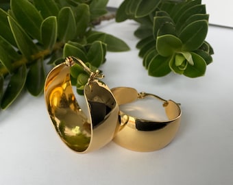 Grandes créoles en or Or 18 carats