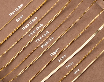 14k Gold Chain Bracelet, Paperclip Chain, Twist Chain, Snake Chain, Box Chain, Thick Chain Bracelet, Everyday Bracelet for Women