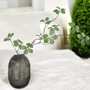Elegant Faux Lotus Branch – Japanese Minimalist Artificial Greenery for Modern Decor