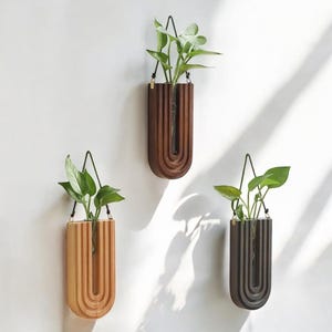 Minimalist Wall-Mounted Plant Holder - Elegant Hanging Plant Display & Gift Idea