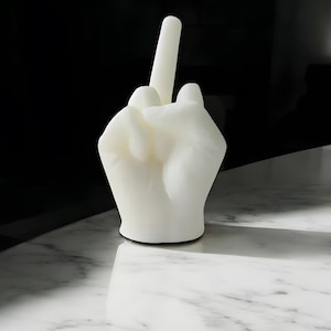 Middle Finger Candle – Funny Handmade Gift for Birthdays, Christmas & Joke Lovers