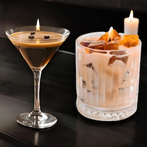 Realistic Coffee Scent for Cocktail & Coffee Lovers - Luxurious Espresso Martini Candle