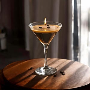 Realistic Coffee Scent for Cocktail & Coffee Lovers - Luxurious Espresso Martini Candle