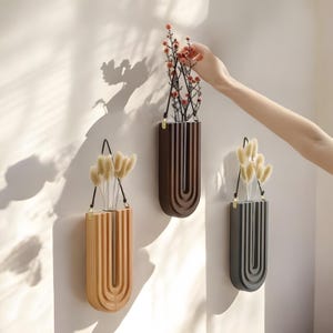 Propagation Tubes Boho Arched Wall Planter  – Modern Hanging Plant Display & Unique Gift