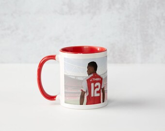 Taza Jurrien Timber 'Bienvenido al Arsenal' - Arsenal, idea de regalo, fútbol