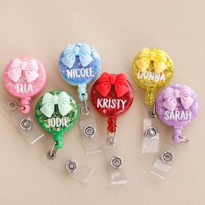 Custom Badge Reel, Bow Badge Reel, Cheer Bow, Cute Badge Reel, Nurse badge reel, Badge Buddy
