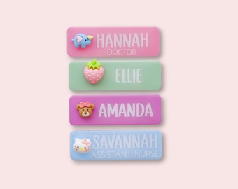 Personalized Name Badge: Custom Workplace ID for Educators & Healthcare