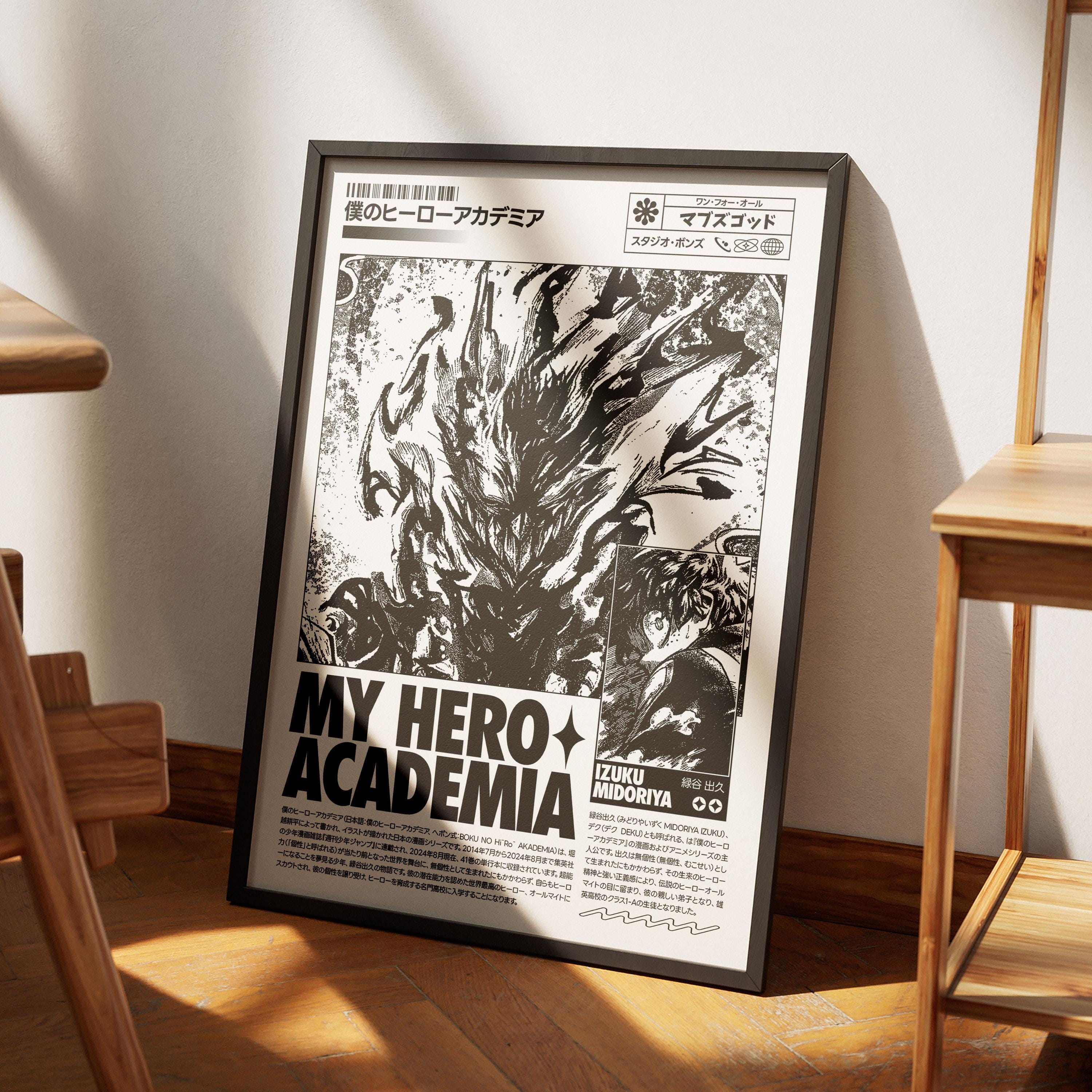 My Hero Academia Izuku Midoriya Set of 1, Printable Anime Poster, Anime Gift, Anime Wall Art, Home Decoration Wall Art Print, Manga Poster