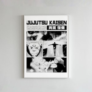Jujutsu Kaisen Sukuna Poster | 1 Piece Set Manga Art | Anime Wall Print Minimalist Painting Set of 1 Gallery Colorful Art | Ryomen Sukuna