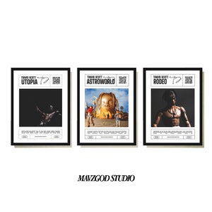 Travis Scott Cover, 3er Set Hypebeast Poster, Travis Scott Poster, Travis Cactus Jack, Travis Scott Astroworld Poster, DIGITAL DOWNLOAD