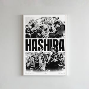 鬼滅の刃 柱アニメ デジタルポスター、アニメギフト、子供部屋用アニメウォールアート、装飾ウォールコラージュ、ギフト