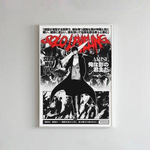 Solo Leveling Art v4 - Sung Jinwoo Print - Manga Art Print - Anime Art Print - Anime Gift - Solo Leveling - Manga Art