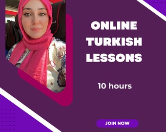 ONLINE TURKİSH LESSONS (10 hours)