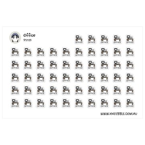 Planner Stickers: WFH and Office Productivity - Home Work Labels