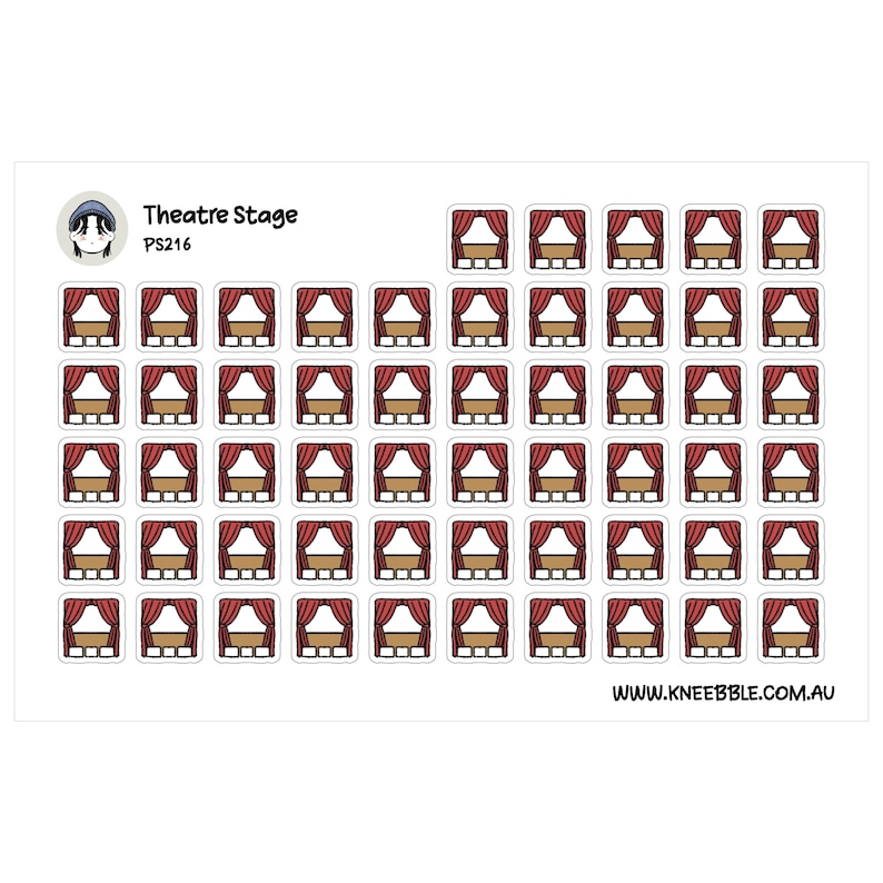 Theatre Stage Planner Stickers - Acting, Drama and Rehearsal Icons ...