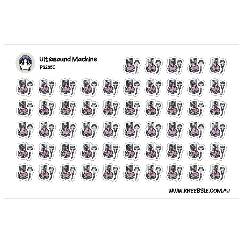 Medical Machine Stickers - ECG, MRI, Ultrasound, X-ray - Hospital and ...