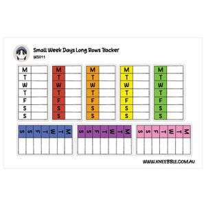 Day of the Week Stickers: Planner Strips for Journals and Calendars