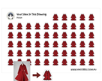 Fogli di adesivi personalizzati, mini adesivi disegnati a mano
