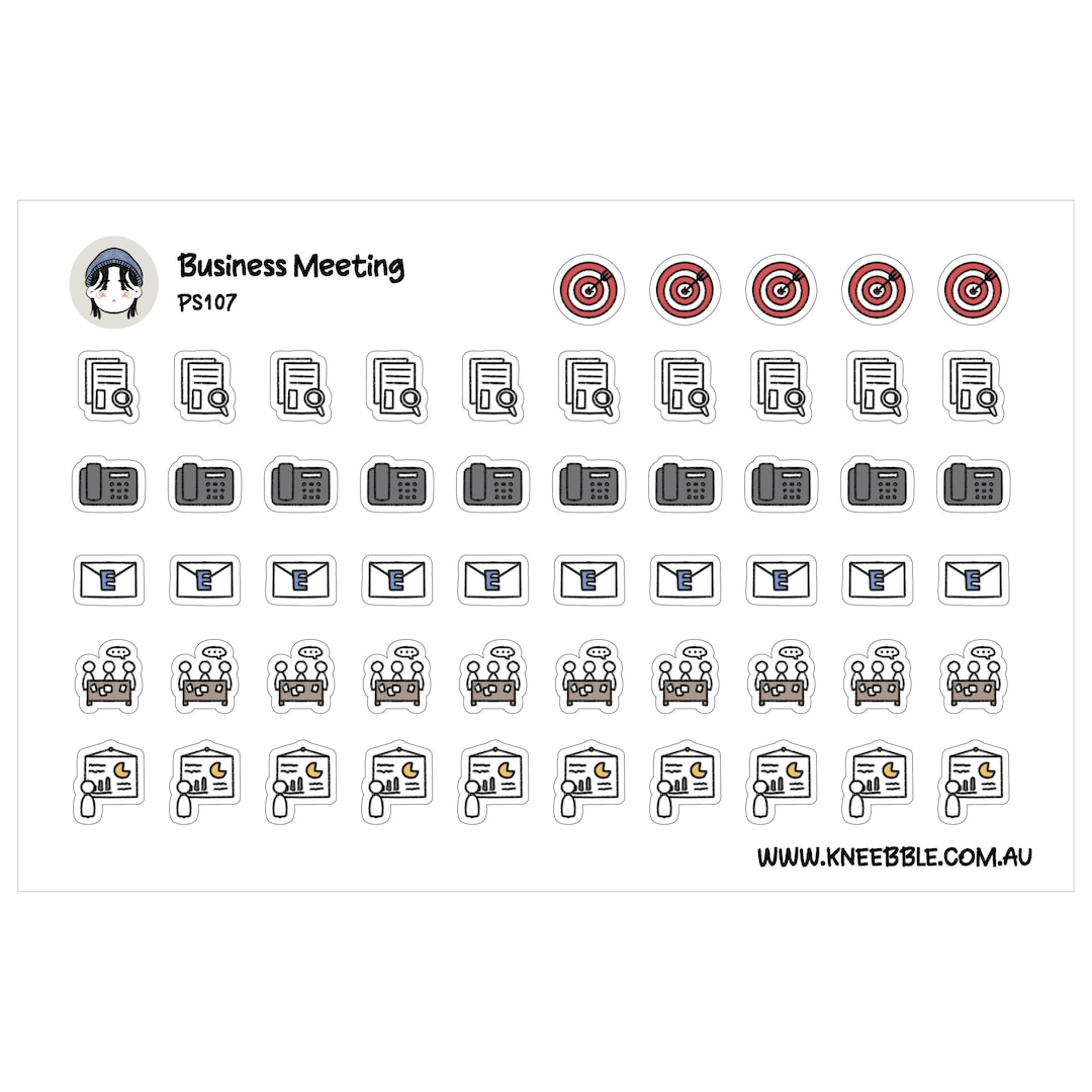 Planner Stickers: Business Organisation and Task Management - Etsy