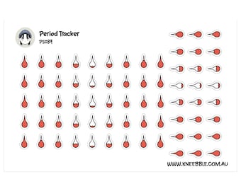 Menstruationszyklus Planer Aufkleber - Verfolge Perioden und Fruchtbarkeit