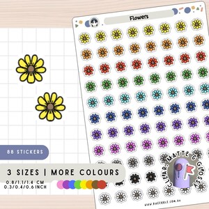 Blumen Natur Blumen botanische Aufkleber, Scrapbook Journal Mini Klebstoffe, bunte Frühlingsgarten Thema Planer Aufkleber, dekorative Symbole