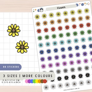 Blumen Natur Blumen botanische Aufkleber, Scrapbook Journal Mini Klebstoffe, bunte Frühlingsgarten Thema Planer Aufkleber, dekorative Symbole