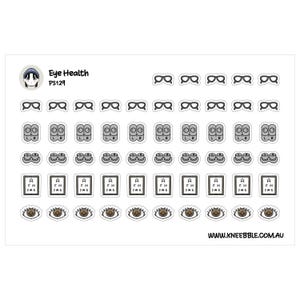 Vision Care Stickers Eye Health Planner Appointment Reminders Mini Sheets