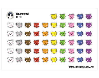 Teddy Bear Stickers: Cute Plush Animal Icons for Planners