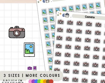 Camerastickers, fotostickers, fotografiestickervel, stickers fotoplanner, stickers polaroidherinneringen, lijm bloginhoud blog