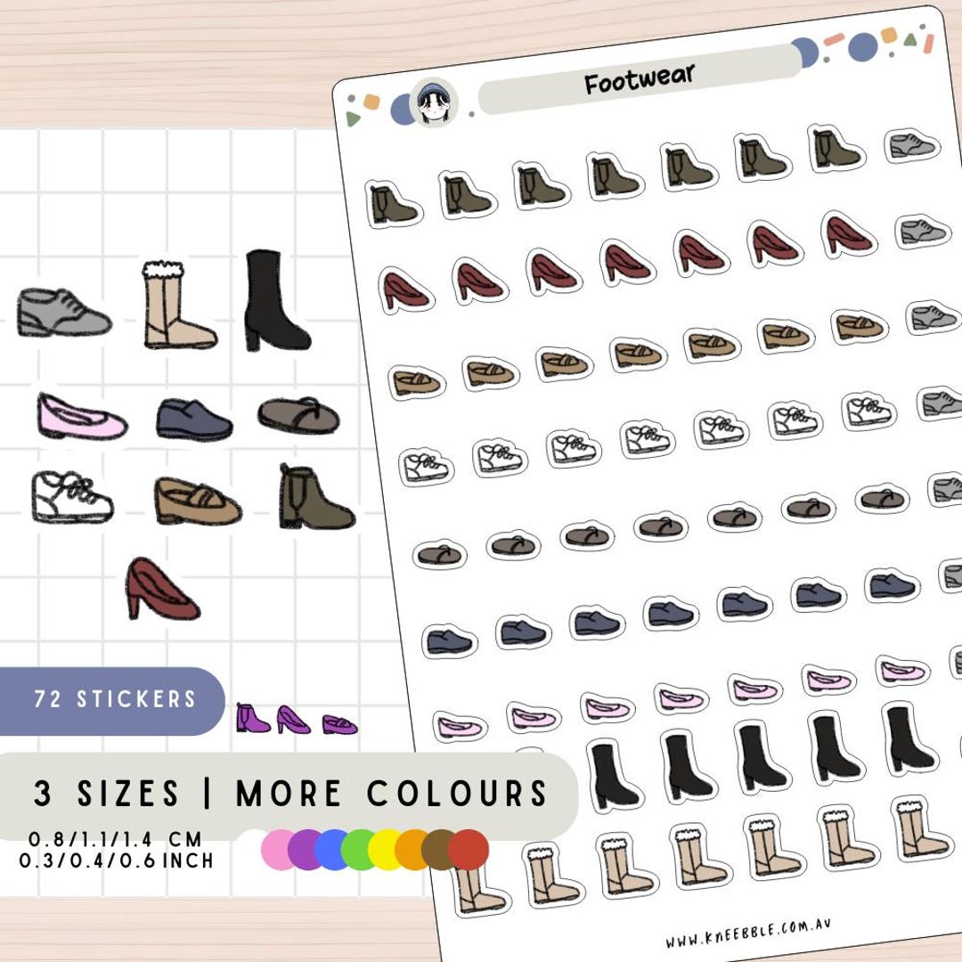 Shoes Rack Sticker Footwear Stickers, Shoes Stickers, Fashion Stickers, Planner Stickers ...
