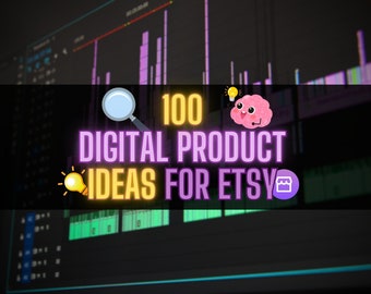 100 Digital Product Ideas Sell on Etsy Best Selling Items 2023 Digital Products Best Seller Digital Top Sellers Passive Income Best Sellers