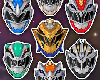 Power Rangers Dino Fury Die-cut Stickers - Etsy