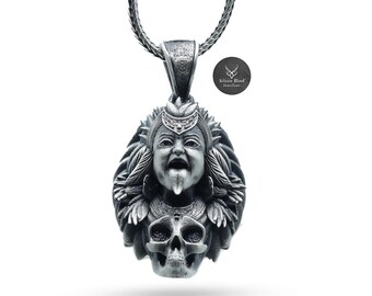 Kali Maa 925 Sterling Silver Pendant