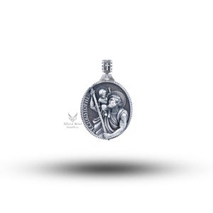 Saint Christopher 925 Sterling Silver Pendant