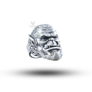 Durotan 925 Sterling Silver Rider Ring