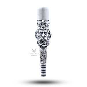 King Hookah Filter Shisha Tobacco Smoke Mouth Tip Pipe 925 Silver
