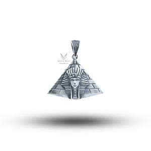 Pharaoh Pyeamid 925 Sterling Silver Pendant