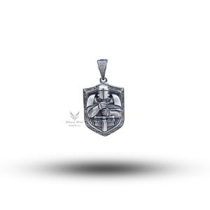 Knight 925 Sterling Silver Pendant