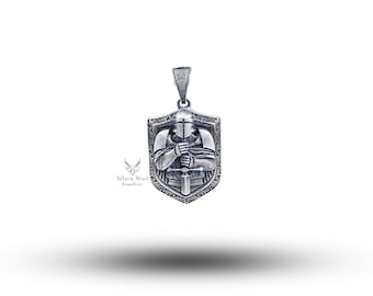 Knight 925 Sterling Silver Pendant