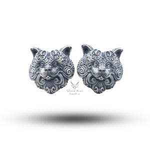 Cat 925 Starling Silver Cufflinks