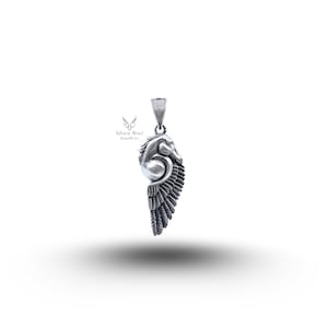 Pegasus Horse 925 Sterling Silver Pendant