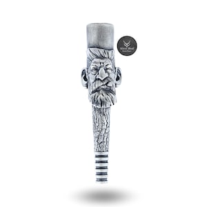 Beard Hunter Hookah Filter Shisha Tobacco Smoke Mouth Tip Pipe 925 Silver