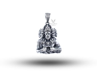 Panchmukhi Hanuman 925 sterling silver Pendant