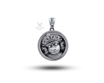 Sarangpur hanuman Mukharvind 925 Sterling Silver Pendant