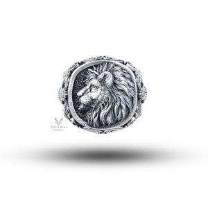 African Lion 925 Sterling Silver Ring