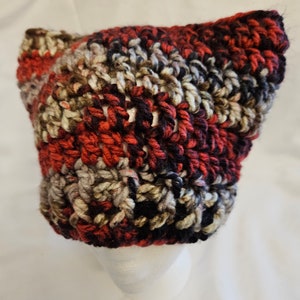 Crochet Cat Hat,  multicolored